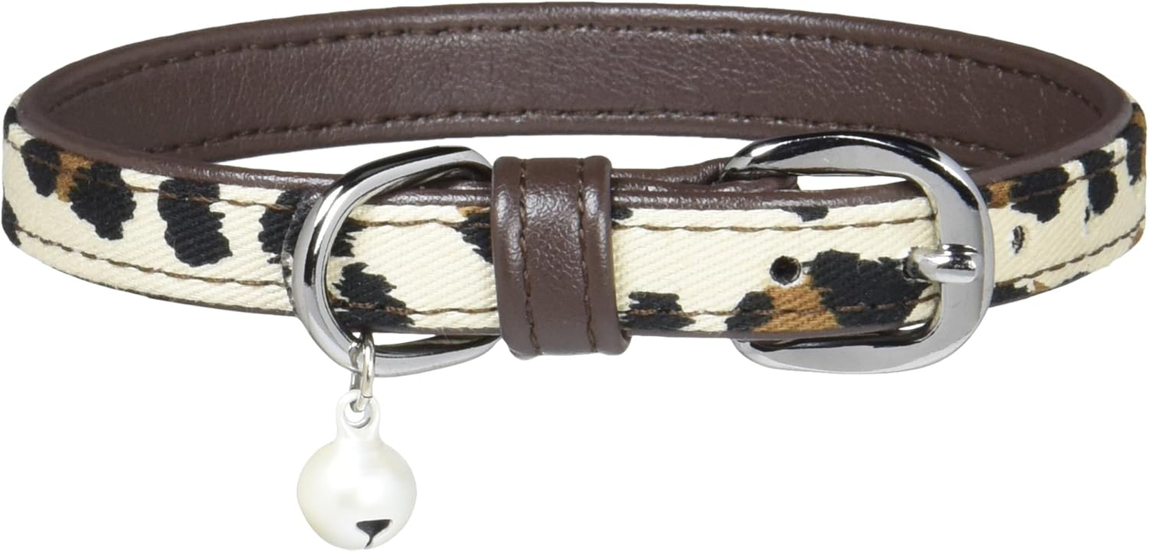 ONS Pretty Animal Color (With Bell) M Leopard (Cat, Ultra Small Dog Collar)