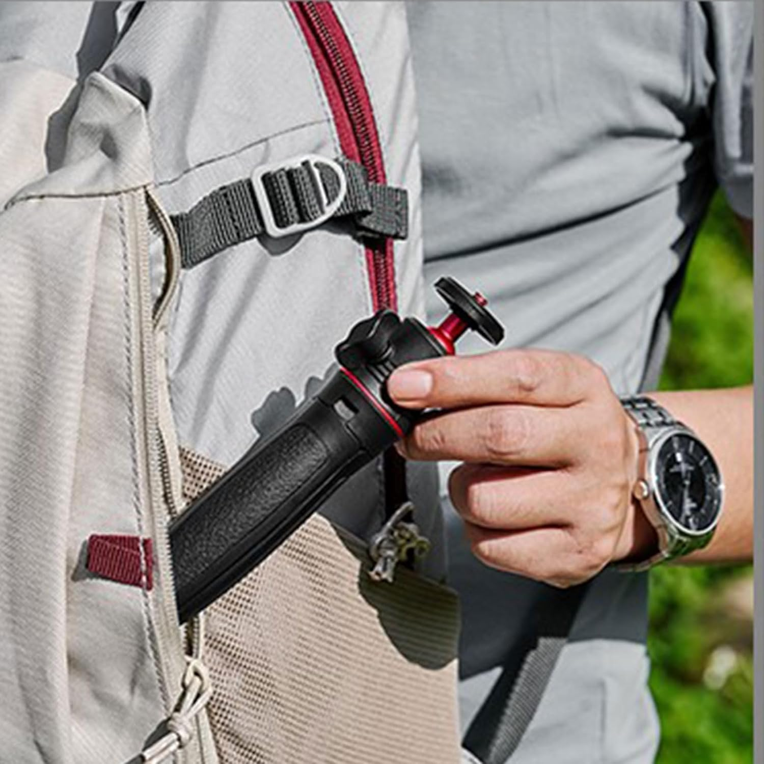 Luzcauwy Extension Pole Tripod, 3-In-1 Mini Selfie Stick Tripod Stand for Iphone, Samsung, Sony RX100 & Canon G7X &ndash; 15Cm Compact Vlogging & Travel Photography Mount (90G) image number 3