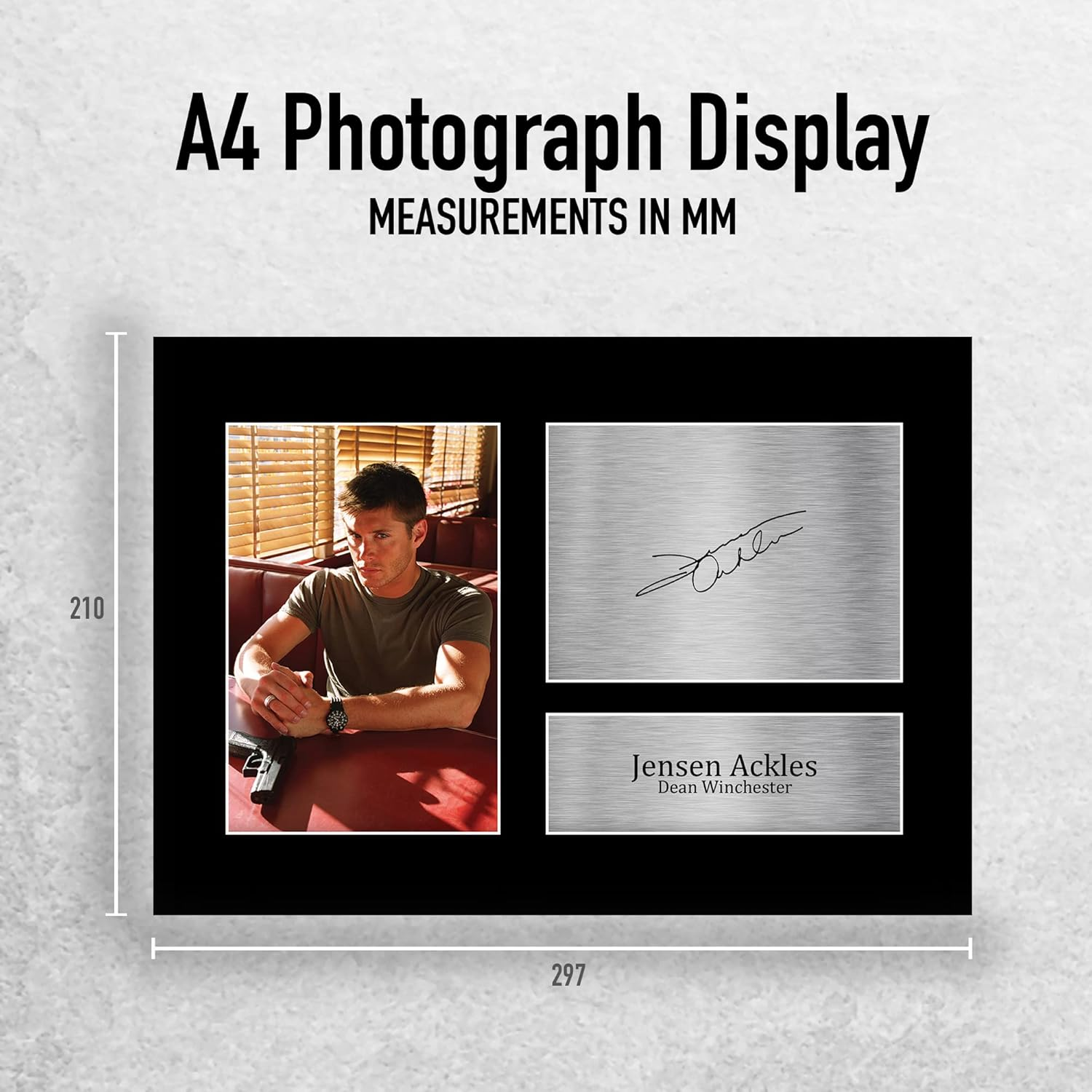 HWC Trading A4 Jensen Ackles Supernatural Gifts Printed Signed Autograph Picture for TV Show Fans image number 1