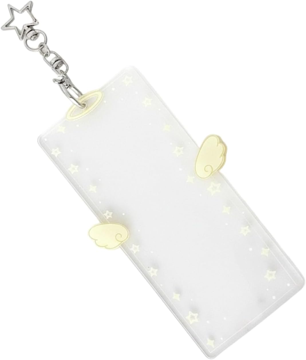 Nuhjytgf Keychain Photo Frame,6X3Inch 4-Compartment Acrylic Clip - Clear Acrylic Photo Keychain Holder,For Men Kids Girls Friends Key Bag Purse Wallet Pocket Valentines Day - Black And White image number 4