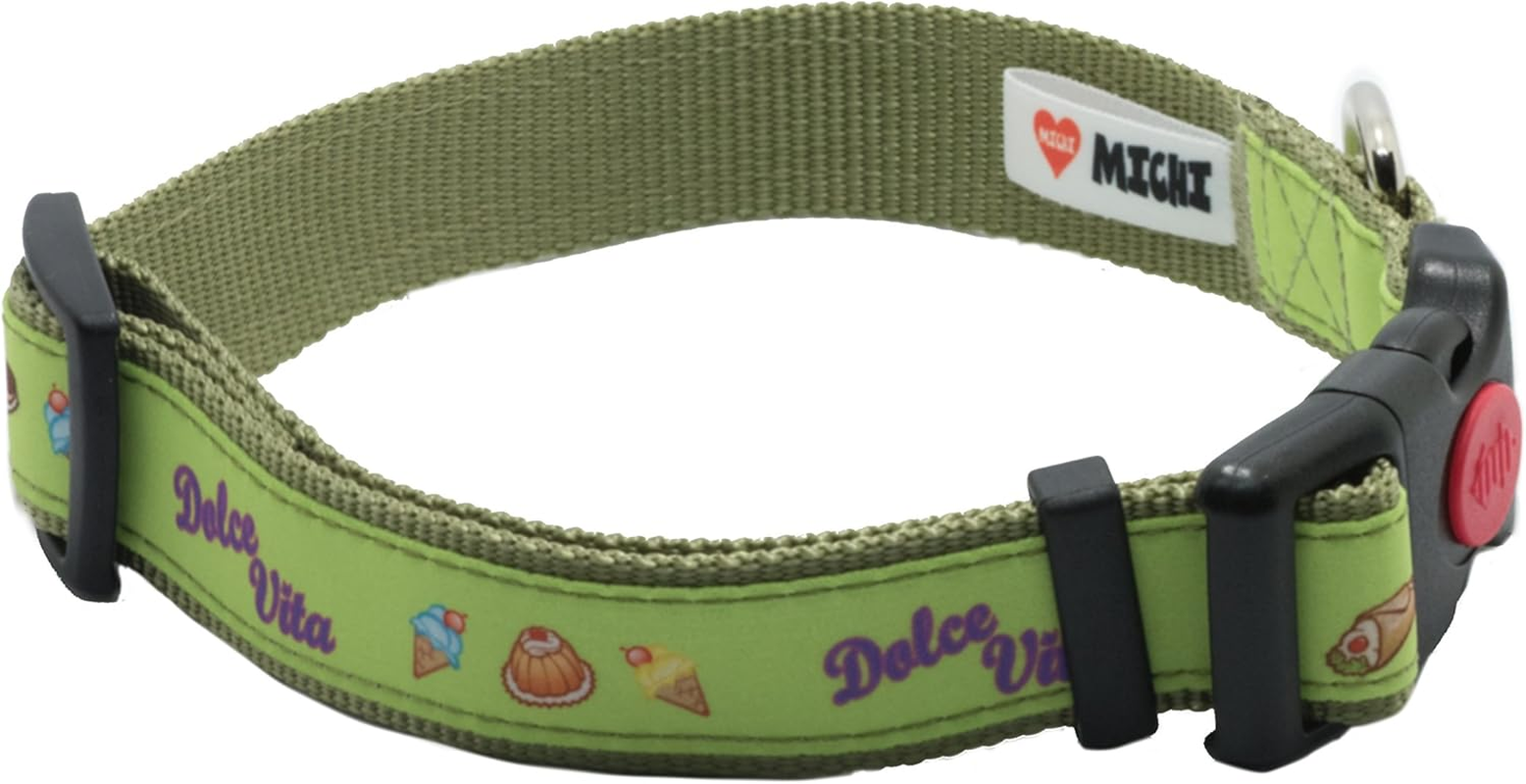 MICHI Dolce Vita MICHI-C30 Dog Collar XL Green
