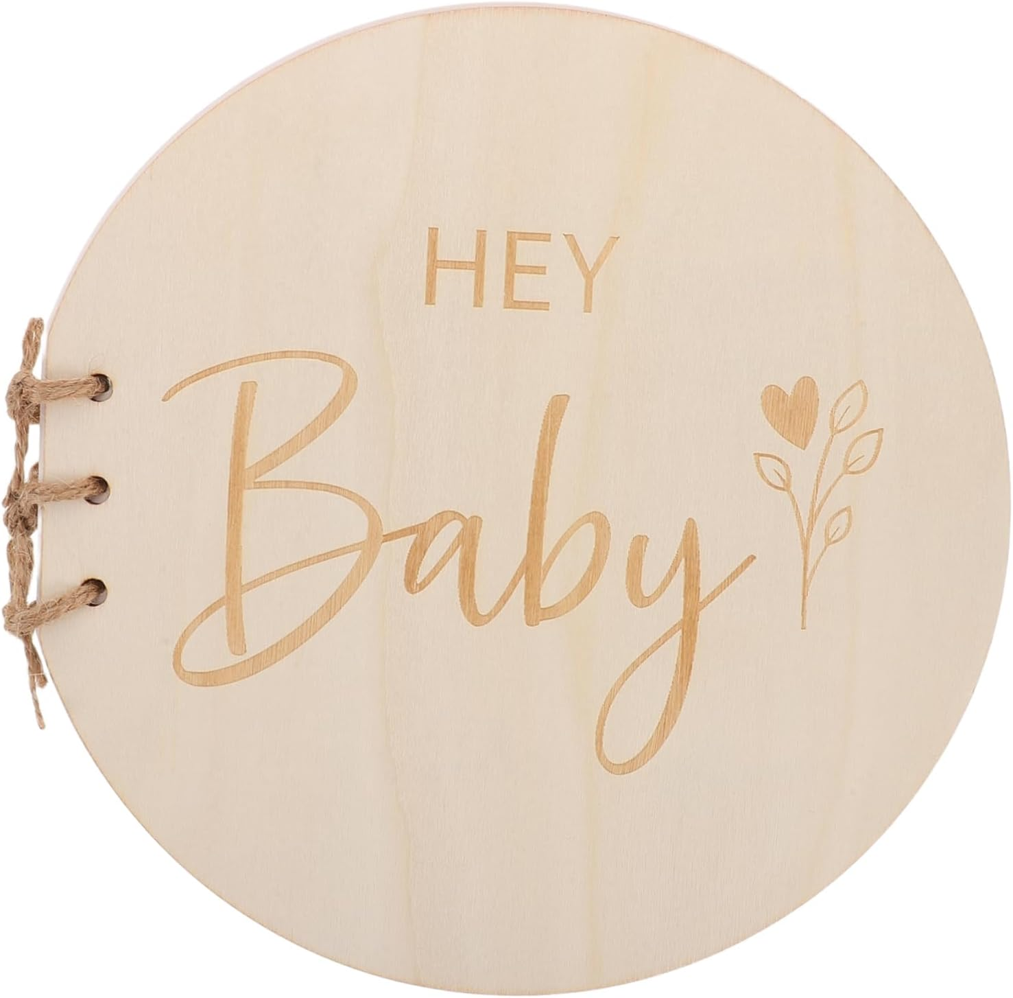 Jojofuny Natural Wooden Shower Guest Book for Heartfelt Messages Rustic Keepsake Memory Album Compact Nursery Journal for Showers Birthdays Family Gatherings image number 4