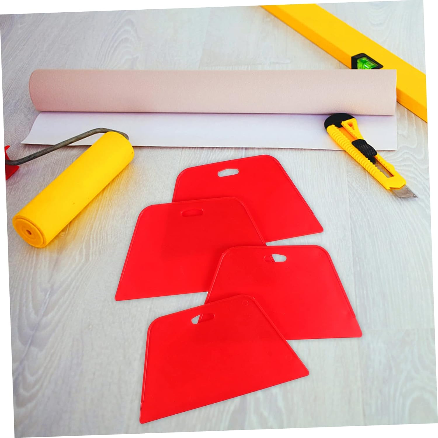 SWOOMEY 4 Pcs Window Tint Film Installing Squeegees Scraper Tools for Car Paint Protection Professional Applicators Kit Suitable for Automotive Film Application image number 3