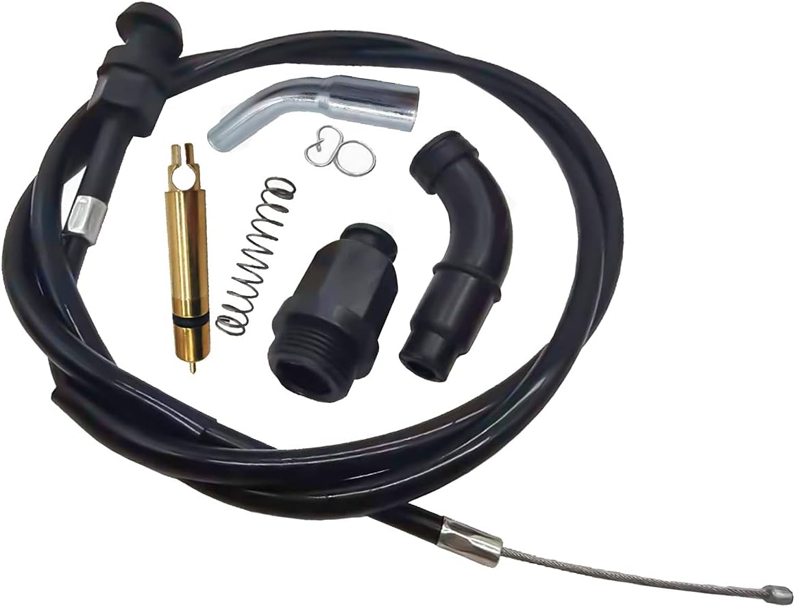 Carburetor Choke Cable and Starter Valve Plunger Kit Compatible with Honda TRX350 Rancher 350 Fourtrax 300 350 Foreman 400 Choke Cable 17950-HN5-671 image number 4