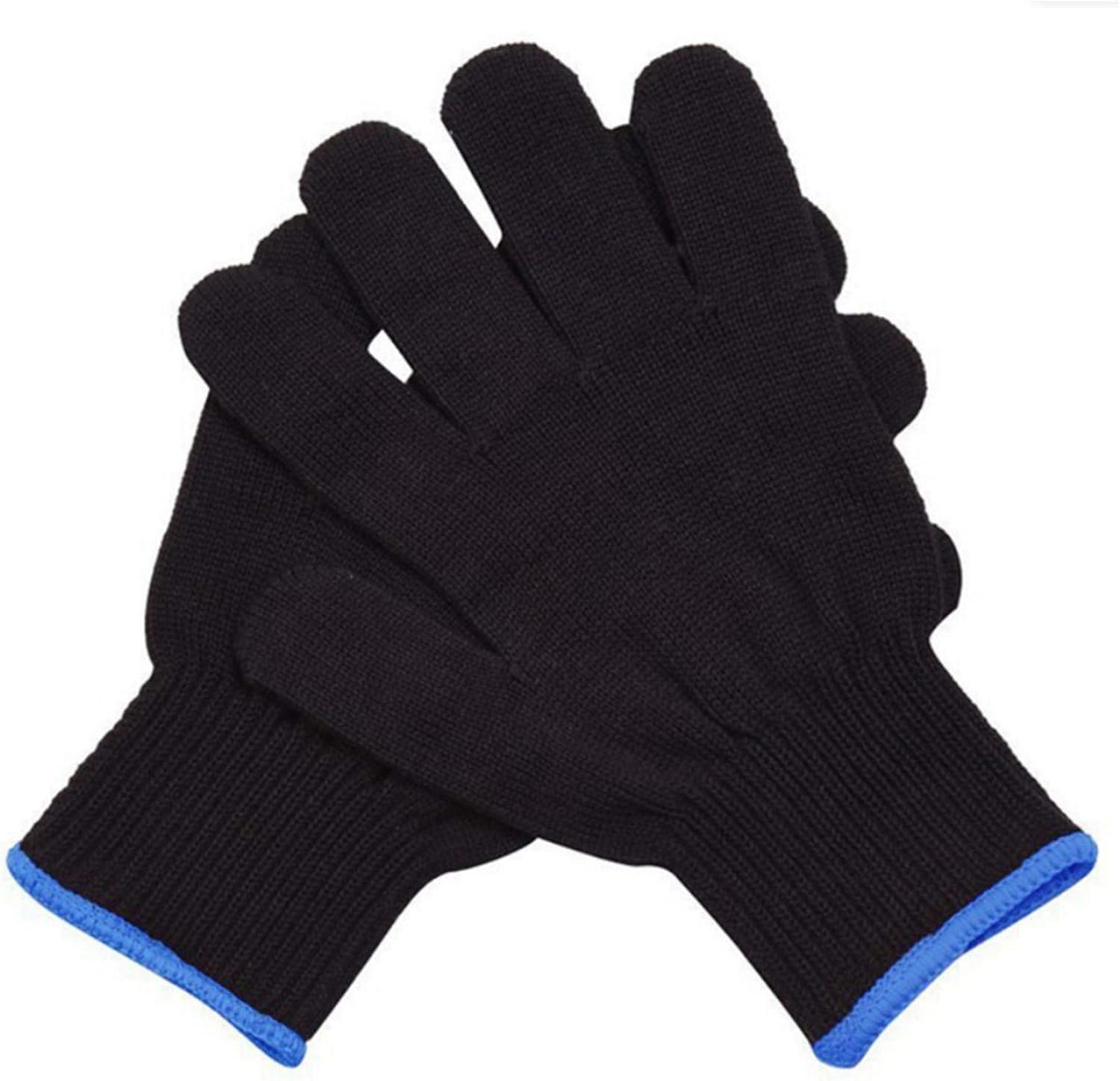 Heat Resistant Gloves Thermal Gloves Non-Slip Comfortable for Hair image number 5