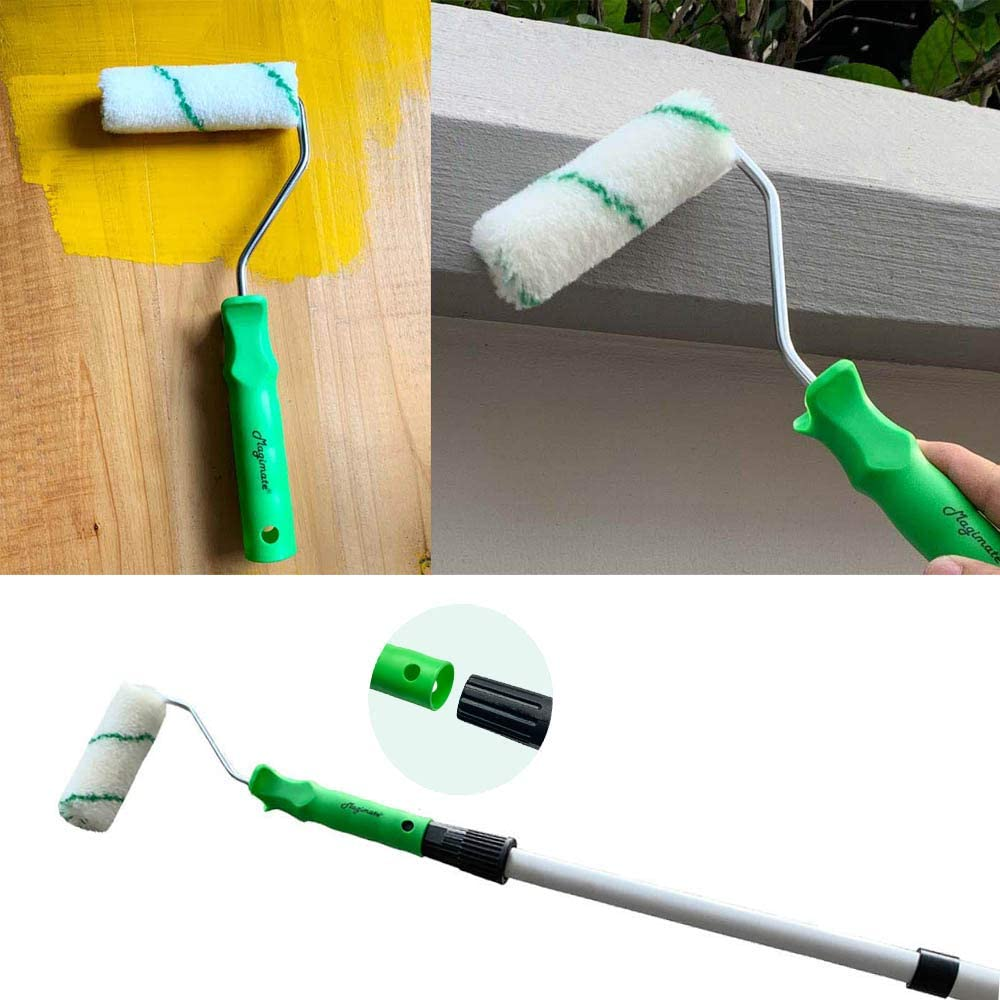 Magimate Small Paint Roller Set, 4 Inch Paint Rollers for Walls, Cabinets, Deck Railing Painting, Mini Paint Roller Covers, Pack of 10 image number 4