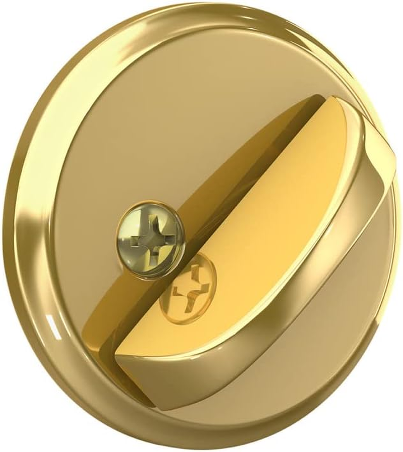 Schlage B60N Single Cylinder Deadbolt, Bright Brass image number 4