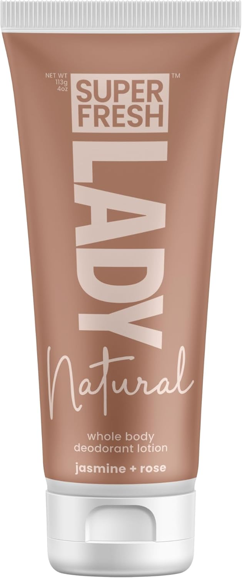 Lady Parts Natural Whole Body Deodorant Lotion for Boobs Thighs Underarm Crotch | Aluminum Free All Day Women Odor Control | Baking Soda Free Hypoallergenic & Safe for Sensitive Skin | Jasmine Rose