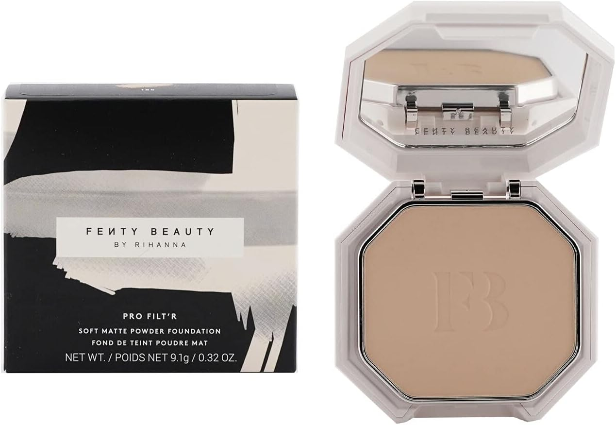 Fenty Beauty by Rihanna Pro Filt'R Soft Matte Powder Foundation - #185 (Light Medium with Neutral Undertones) 9.1G/0.32Oz image number 2