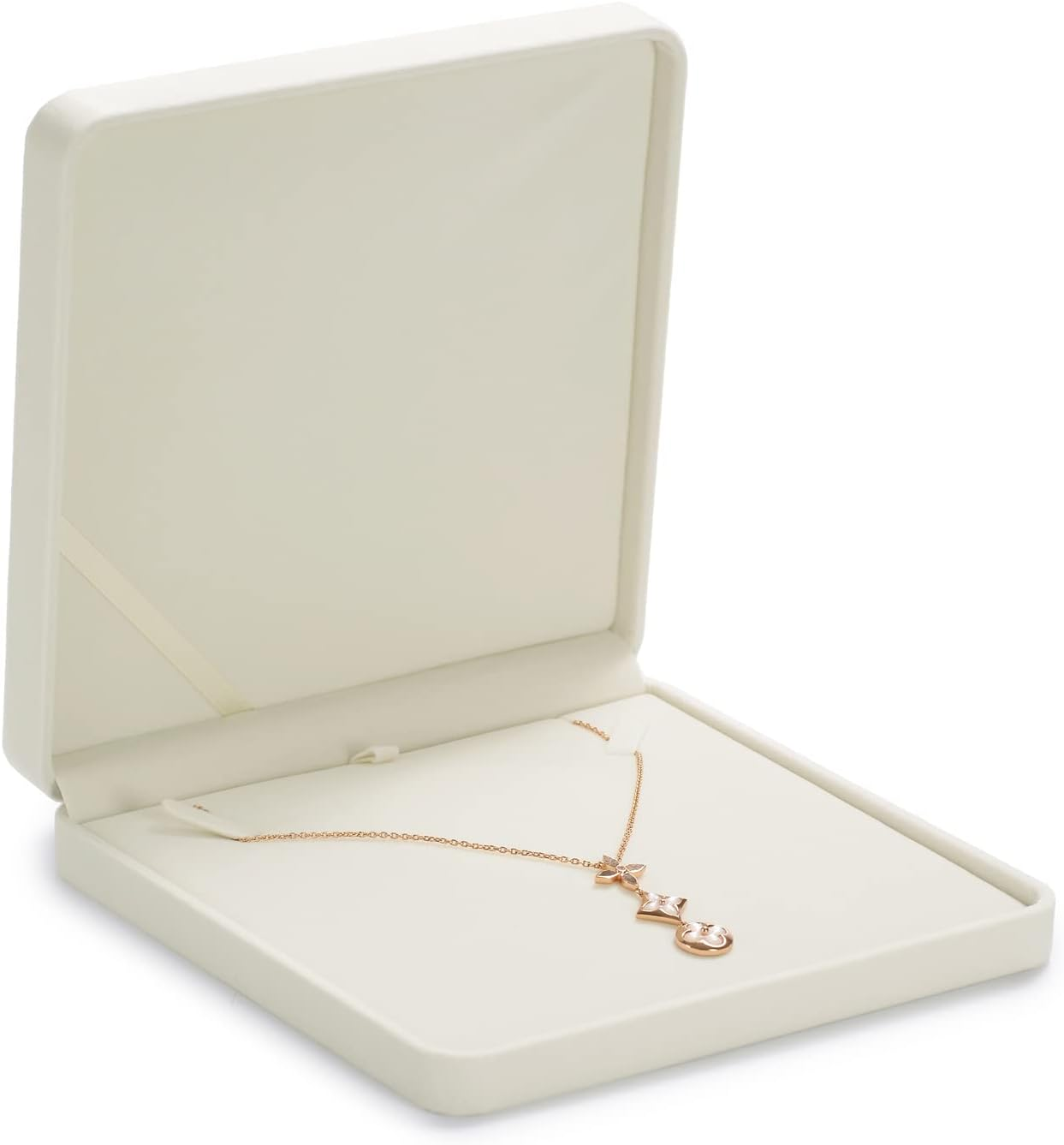 Oirlv Velvet Bracelet Gift Boxes Ring Box White Bangle Gift Box Long Chain Jewelry Boxes Bracelets Display Case for Engagement Wedding Birthday Mom Presents Mothering Sunday