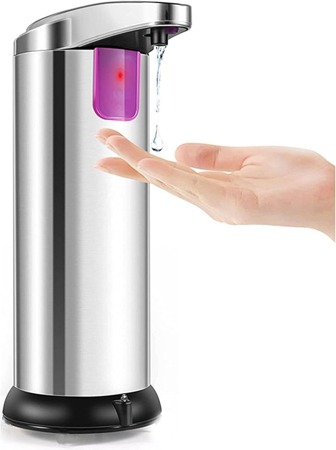 YAKESD Touch-Free Battery Operated Electric Automatic Liquid Soap Dispenser,Touchless Dish Soap Dispenser 12.5Oz/370Ml with Adjustable Volume Control Dial for Bathroom Kitchen (Not Included Battery) image number 2