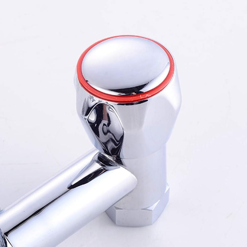 Faucet Handle Replacement Set, 2-Piece Hot and Cold Water Knobs, Kitchen and Bathroom Tap Controls image number 6