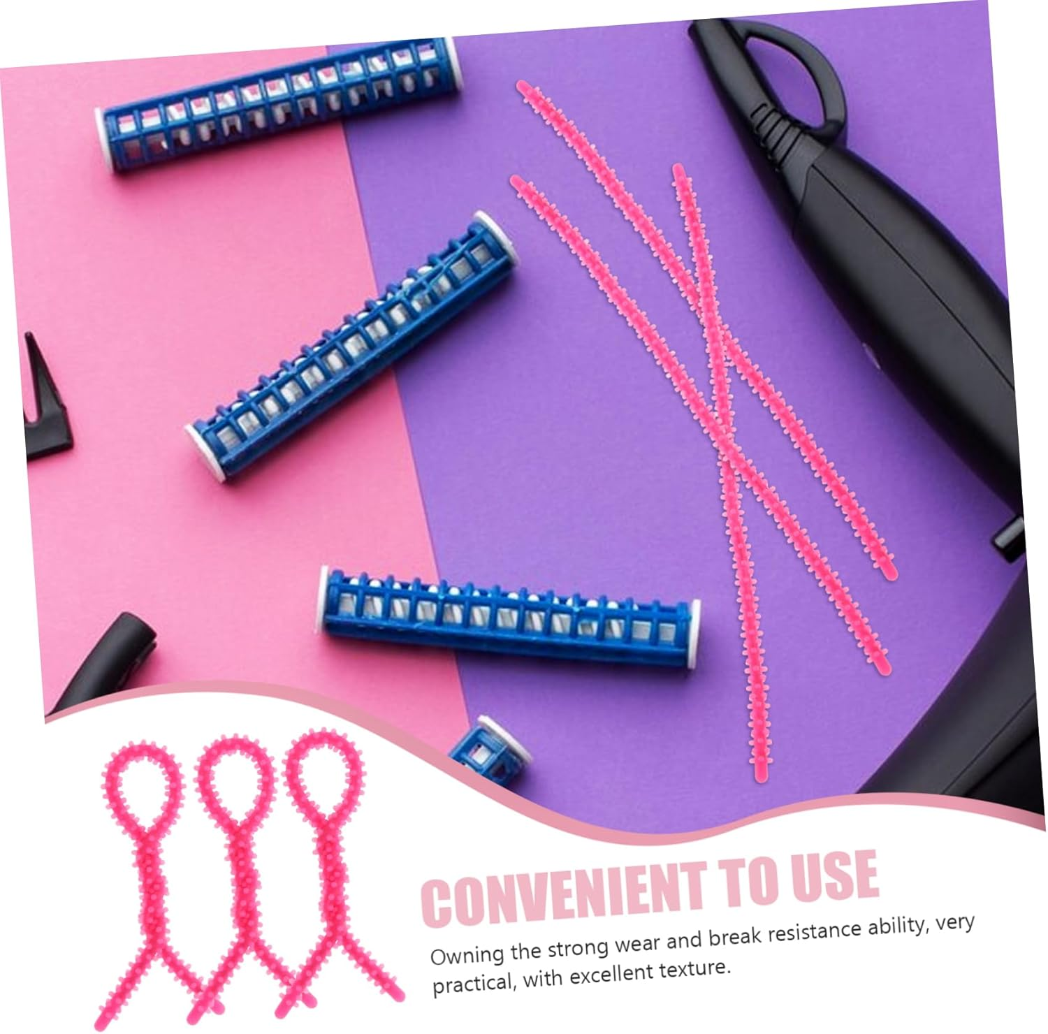 IWOWHERO 50 Pcs Spiral Perm Rods Compact Hair Curlers for Lightweight Hair Styling Tools for Home and Travel