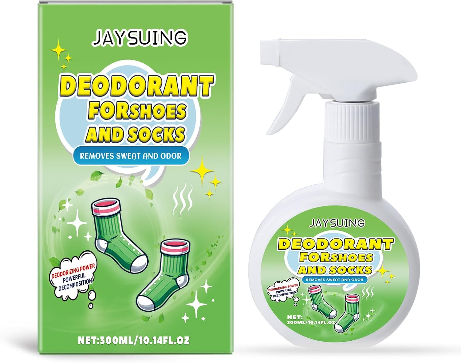 Shoe and Sock Deodorizer Spray, 300Ml, Long-Lasting Fragrance, Odour Remover image number 3