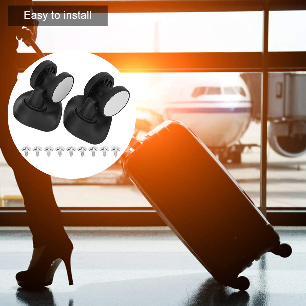 Baxnore 1 Pair PP PET Suitcase Wheel, Wear Resistant Luggage Wheel, Universal Suitcase Replacement Wheel, Mute Luggage Replacement Wheel for Suitcase image number 6