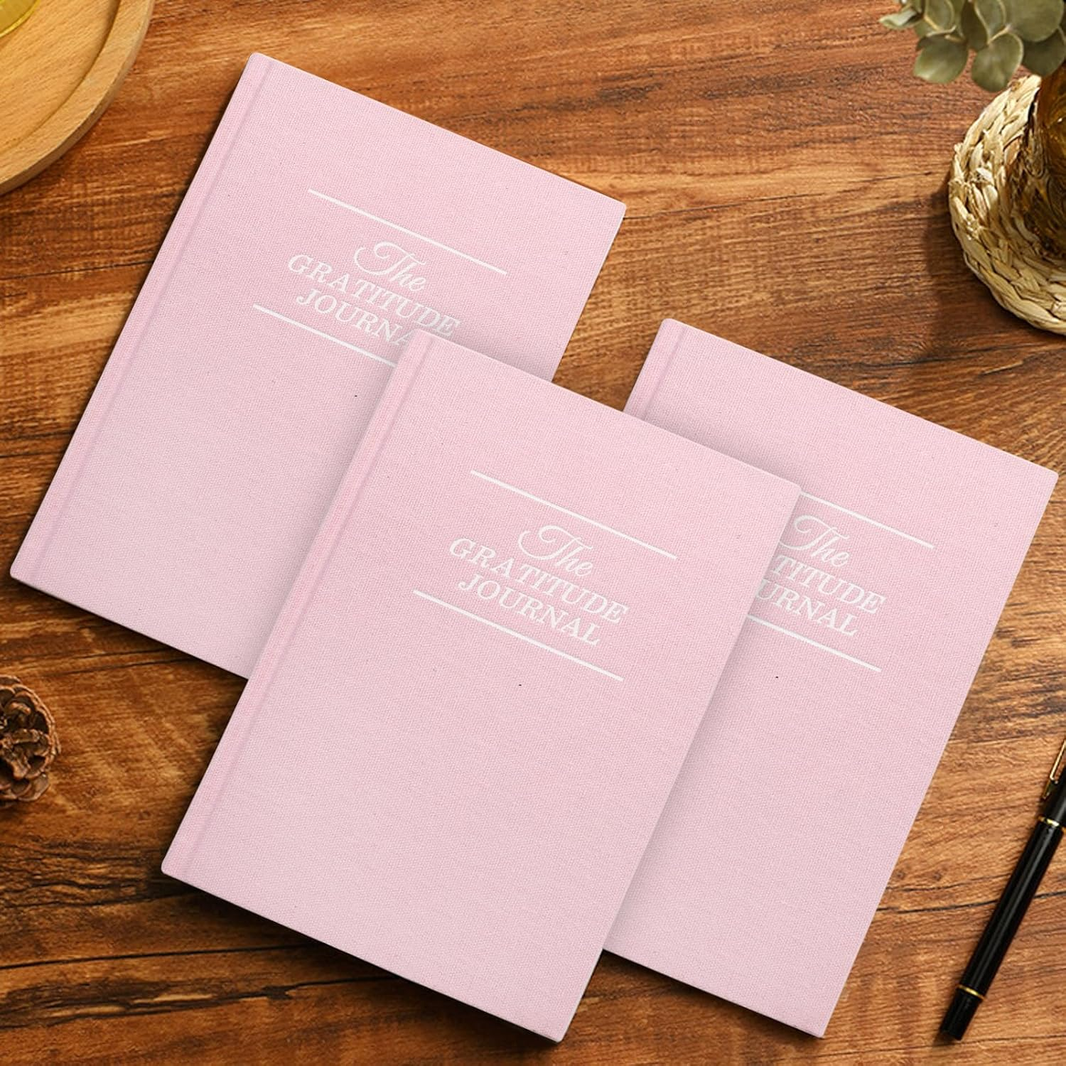 VANRA Gratitude Journal for Women Men, Undated Daily Journal Planner for Manifestation Guide Life Affirmation, Hardcover Self-Care Positivity Journal (Pink) image number 4