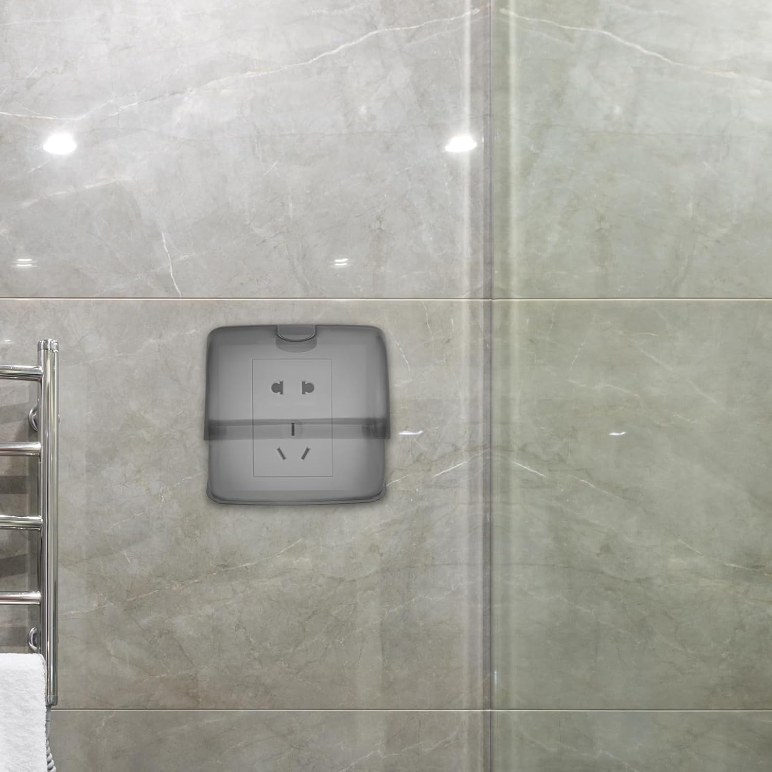 Gatuida Waterproof Outlet Cover Weatherproof Plug Protector Box for Outdoor Use Electrical Receptacle Cover for Gardens Balconies and Kitchens image number 5