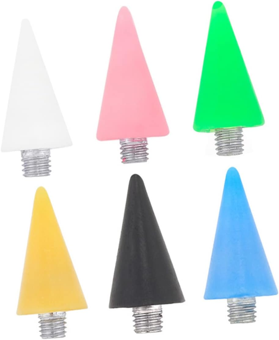 Ipetboom Dotting Pen Tips Wax Head Rhinestones Picker Black Acrylic 3 Pack Replacement Nail Art Tools for Professional DIY Manicure