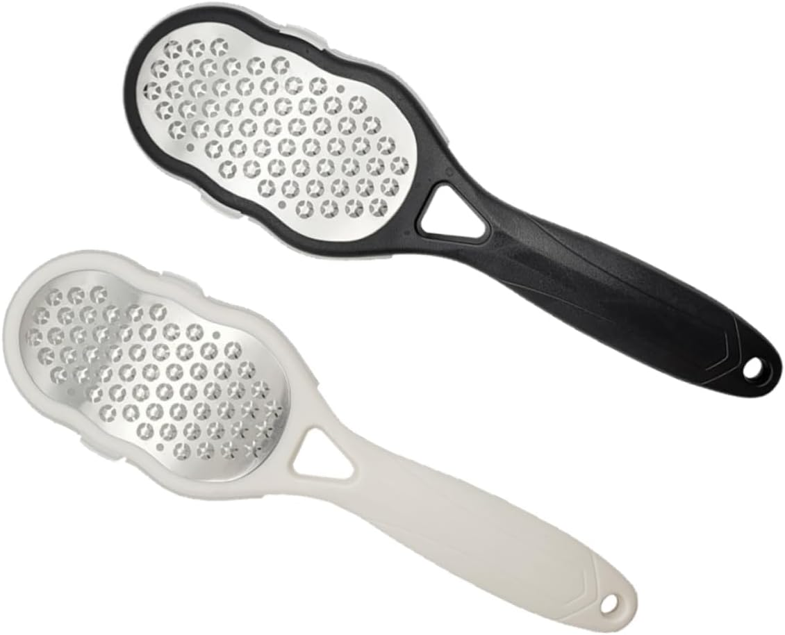 PLAFOPE 2Pcs Foot File Hard Skin Remover Exfoliator Foot Rasp Files Tool Random Style image number 4