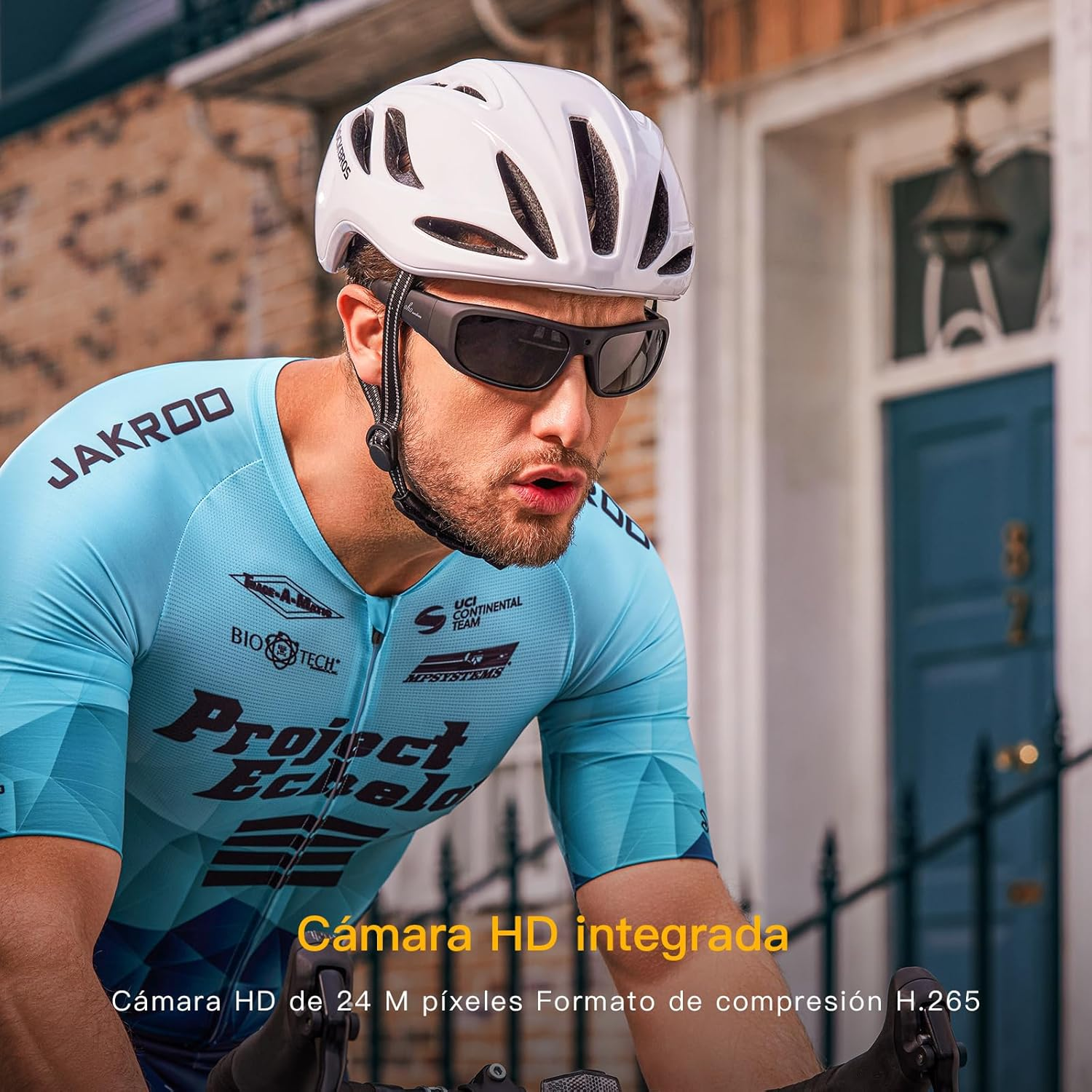 Oho 32GB Camera Glasses,24M Resolution H.265 1080P Smart Glasses with UV400 Sunglasses Lens for Outdoor Sport,Unisex - Black Frame-Black Lens-128Gb image number 4