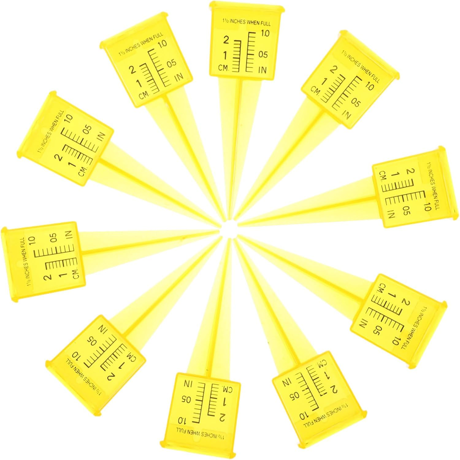 20Pcs Garden Water Gauge Wide Mouth Sprinkler Rainfall Monitor Outdoor Lawn Water Measuring Tool for Patio Irrigation Efficiency and Conservation image number 5