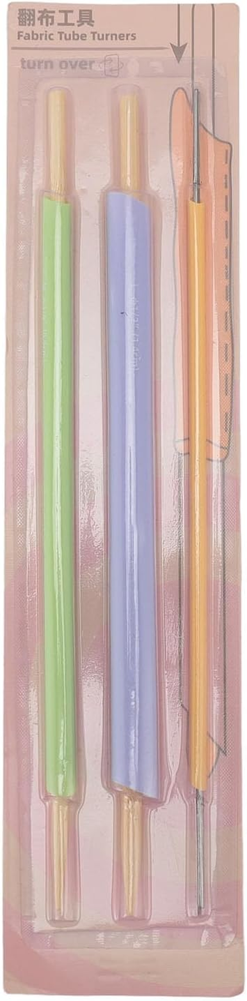 Fabric Tube Turners Set, Assorted Sizes Tube Turners Sewing Tool, Multifunctional Fast Turn Tube Turners for Crafts, DIY Handmade Knitting Accessories image number 6