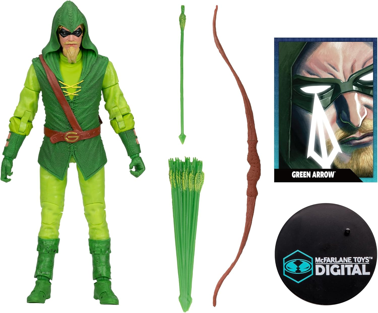 Mcfarlane Toys DC Direct Green Arrow (Longbow Hunter) 7In Action Figure Digital Collectible image number 3