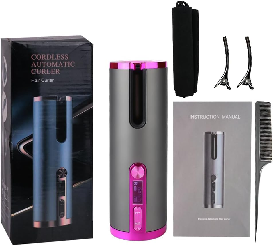 SODCAW Portable Usb Lazy Curly Hair Wireless Charging Curling Iron image number 4