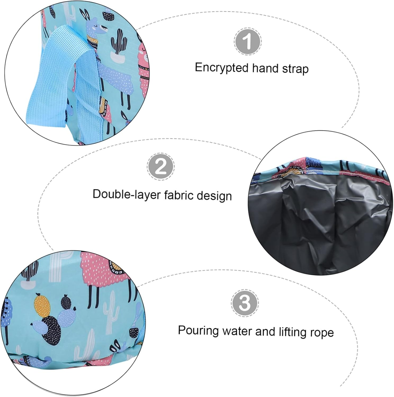 PLAFOPE Foldable Foot Soaking Bath Basin Multi-Use Soaking Bucket for Home Travel image number 2