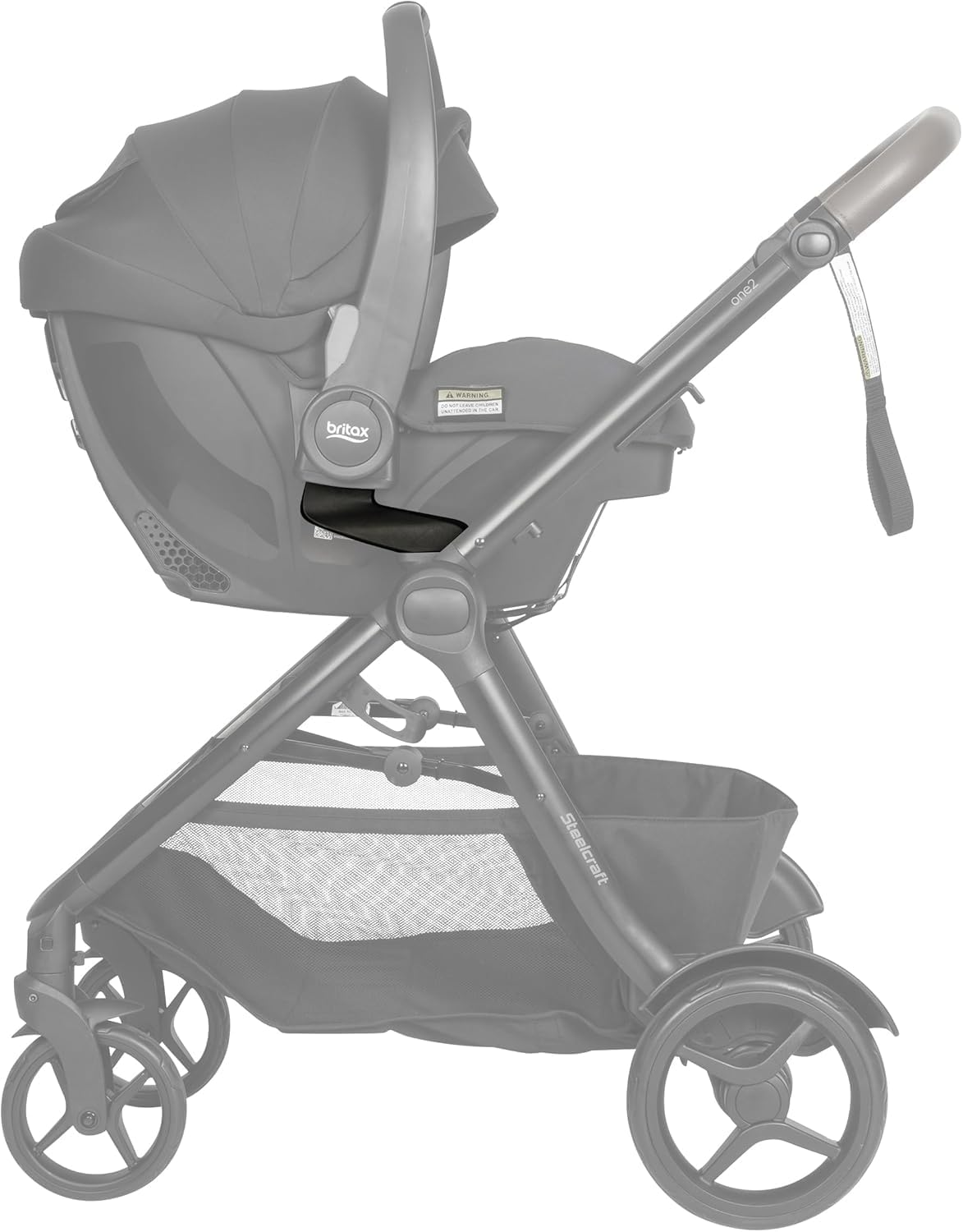 Britax One2 V2 Cosy Lux Click and Go Baby Capsule Adaptors, Compatible with the Britax B Pod Baby Capsules & Other Selected Brands, Easy Transitions from Car to Stroller, Travel System, (39727)