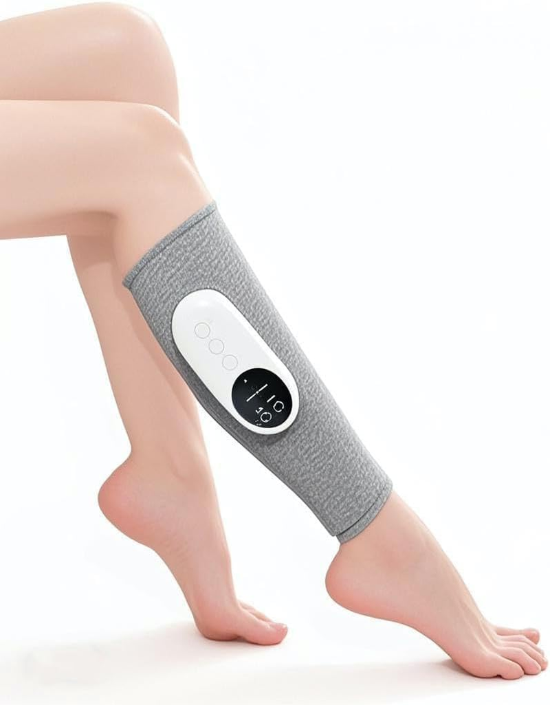Leg Massager for Circulation and Pain Relief, Calf Air Compression Massager with Heat, Leg Massager with 3 Intensities, 3 Modes, Easy to Use, Muscle Relaxation, Gifts (Grey-1 Pcs) image number 1