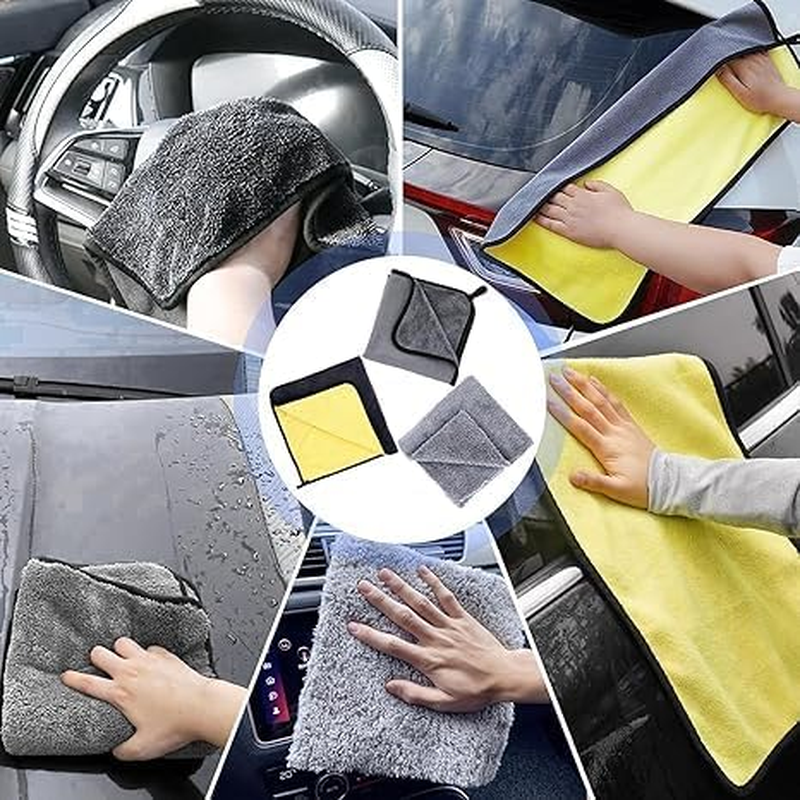 ZANZER 10Pcs Pro Car Wash Kit: Wheel Brush Set, Auto Cleaning Tools, Extendable Rim Cleaner with Storage, Detailing Brushes & Microfiber Towel for Interior/Exterior Wheels/Dashboard/Air Vents image number 3