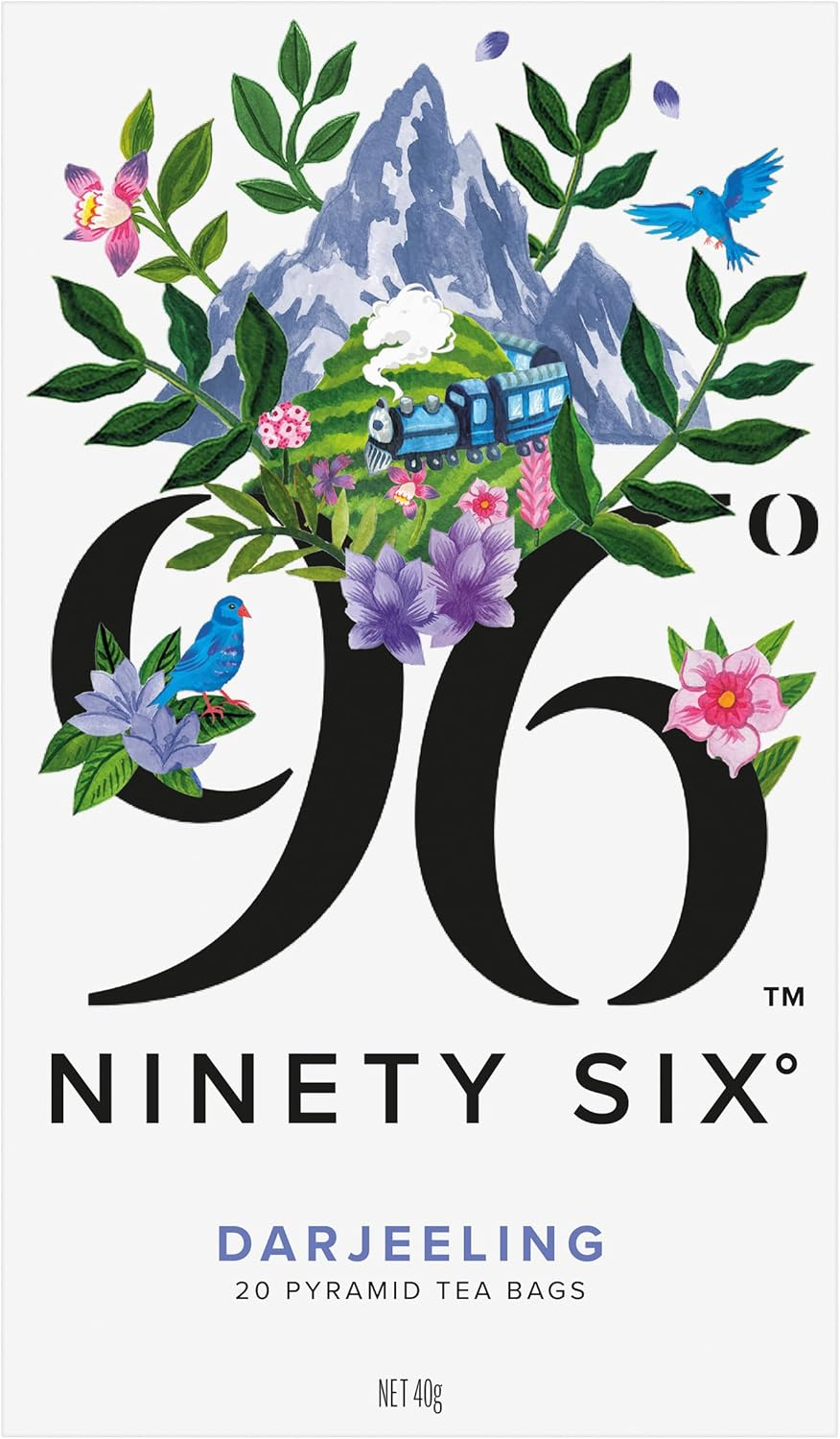 96&deg; Darjeeling Tea &ndash; 20 Pyramid Tea Bags, Delicate, Floral with a Hint of Muscatel Black Tea, Individually Wrapped Envelopes, Plant-Based Tea Bags with No Microplastics image number 4