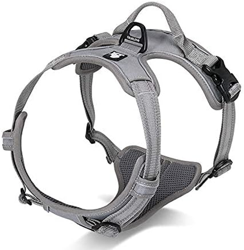 WINHYEPET Truelove Dog Harness No-Pull Reflective Adjustable Pet Harness with 2 Lead Clips, Easy Control Handle for Small, Medium and Large Dogs, TLH5651 image number 5