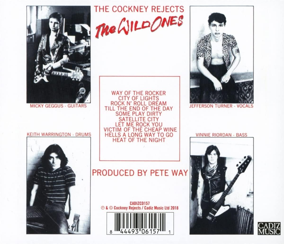 Cadiz Recording Co the Cockney Rejects&ndash;The Wild Ones CD