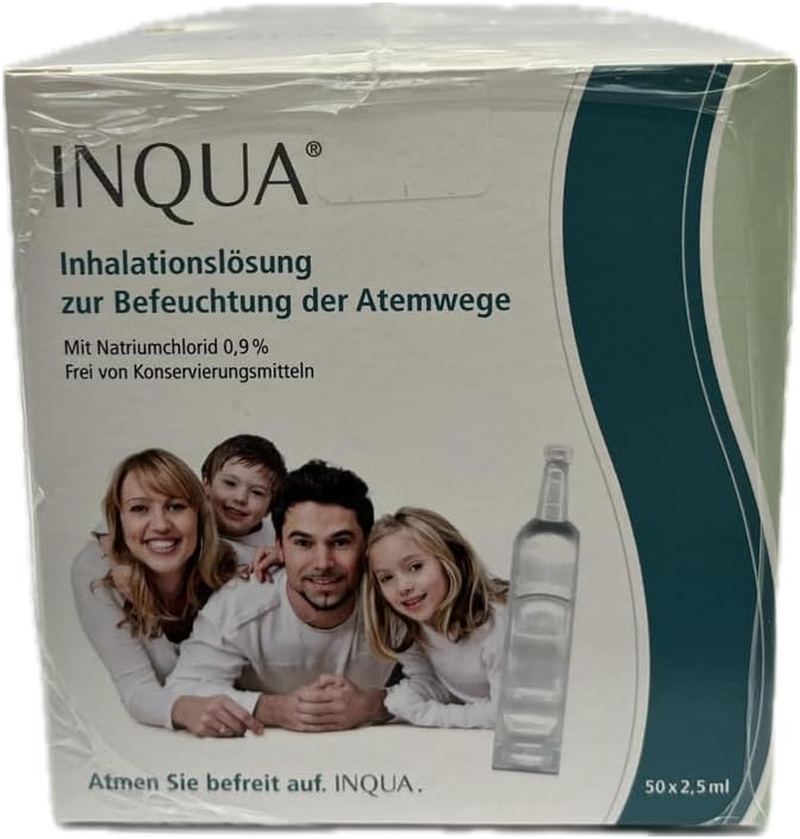 INQUA&reg; Inhalation Solution, 100 Ampoules of 2.5 Ml, Isotonic Saline Solution for Inhaling for Adults, Children and Babies, No Preservatives, Nacl 0.9% image number 5