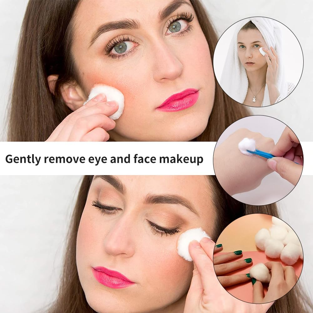 Cotton Balls for Degreasing, Pure Cotton Make-Up Balls, Degreasing Cotton Balls, Cotton Balls, White Cotton Balls, Cotton Ball, Home Use, 200 Pieces image number 5