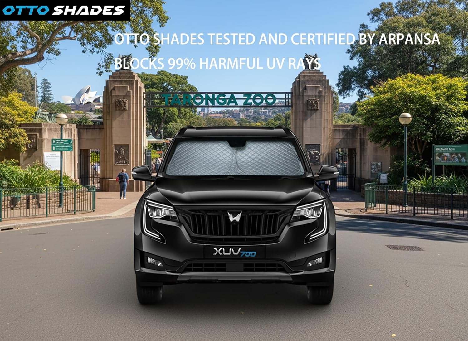 Patented Thick Windscreen Sunshade for Mahindra XUV700 2025-2026, 6-Layer Custom Fit, Maximum UV Protection & Heat Shield | Foldable Front Window Sunshade & Sun Visor ATTO2 Accessories image number 6