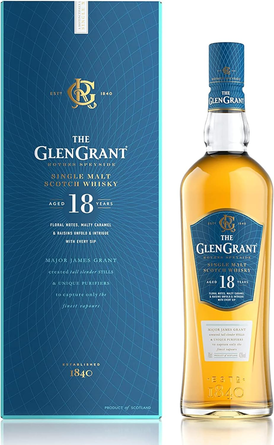 Glen Grant 18 Year Old Speyside Single Malt Scotch Whisky 700 Ml image number 2
