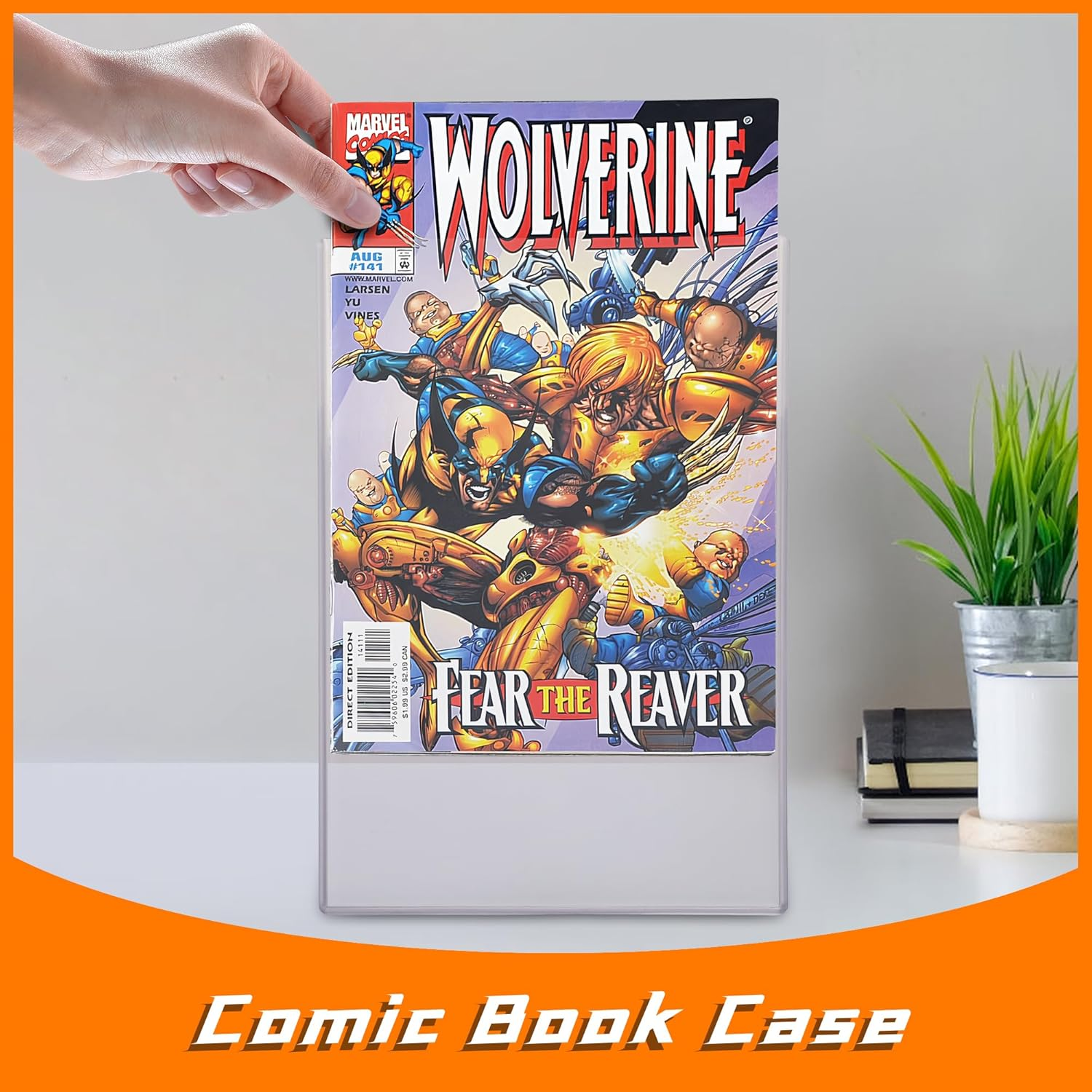 BEELUCK Comic Book Top Loaders, 10 Pack Comic Book Protector Hard Case Clear PVC Comic Book Display for Silver Age and Current Comics image number 5