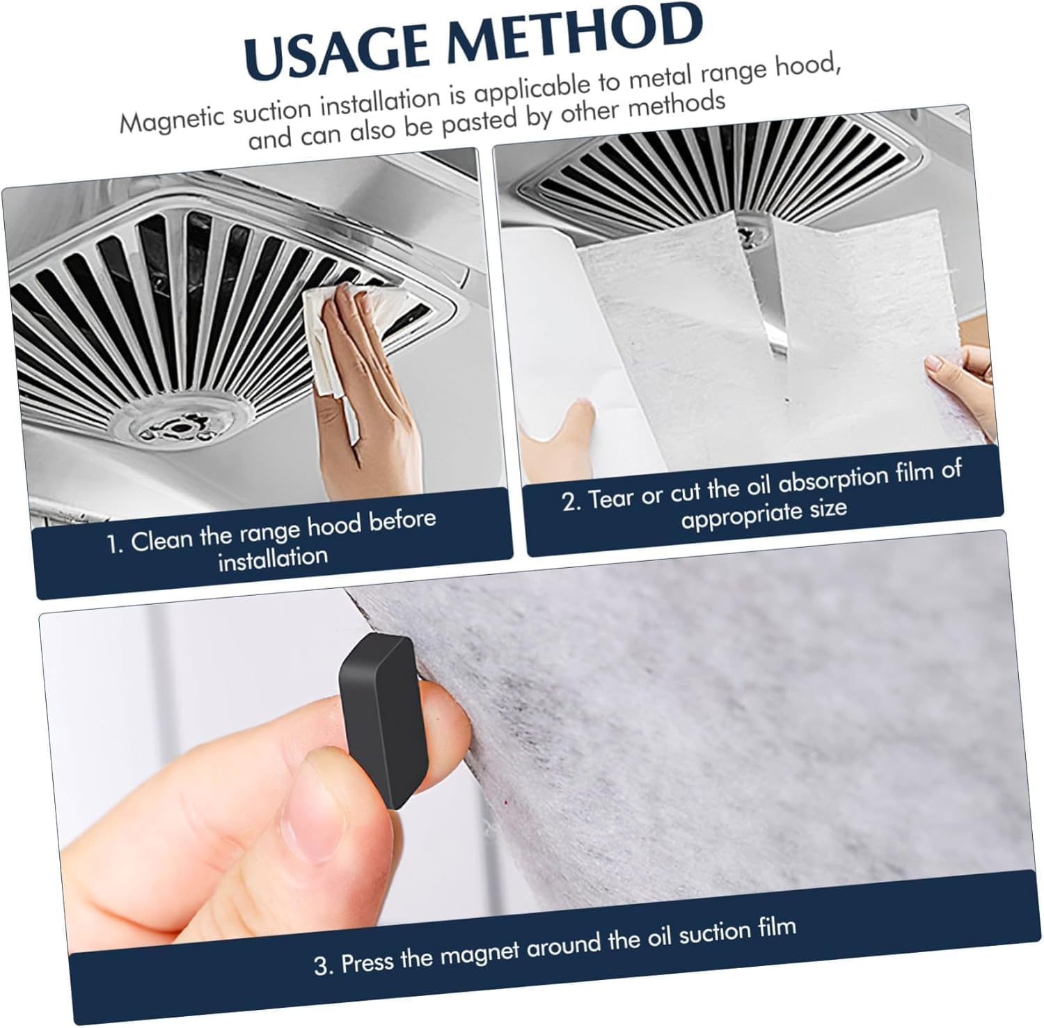 Range Hood Filters for Kitchen,Easy Apply Nonwoven Fabric Grease Filter for Range Hood Replacement anti Oil Filter Paper（10 M per Roll image number 6