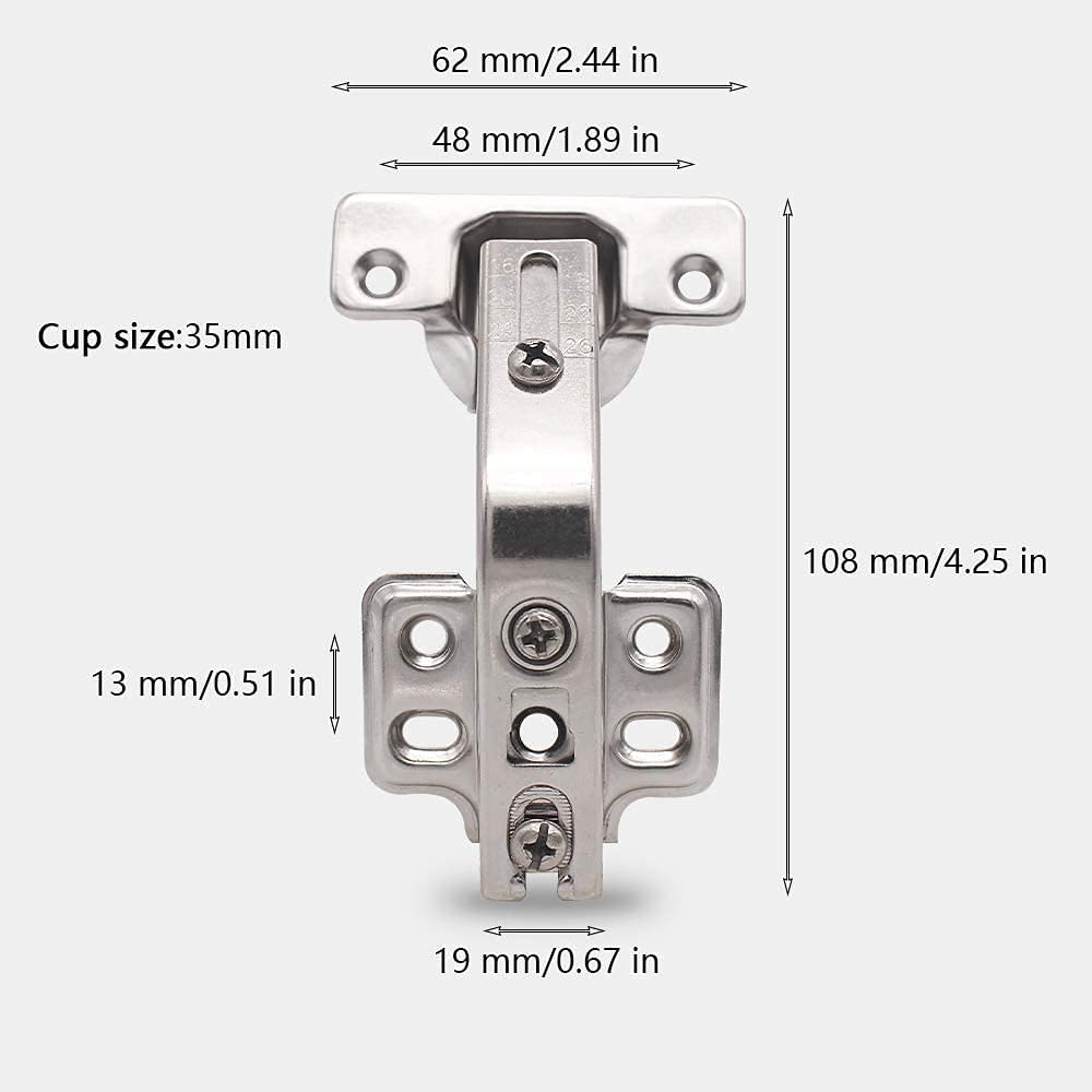 2 Pieces 135 Degree Corner Cabinet Door Hinge Kitchen Bathroom Cabinet Hinge image number 2