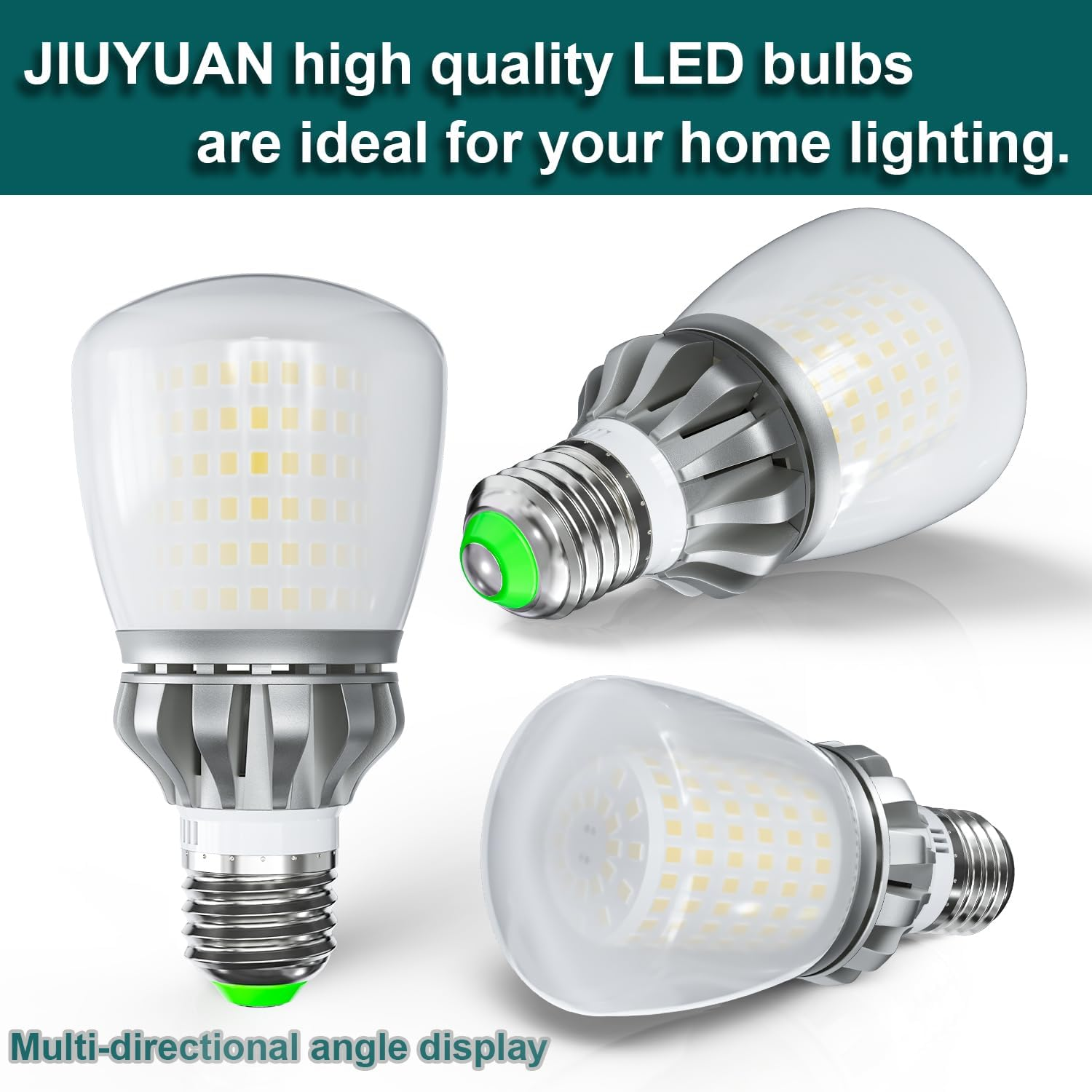 E27 LED Bulbs 27W, Equivalent 250W - 3760 Lumen - 6000K Cool White - Beam Opening 360&deg; - Maximum Efficiency and Low Consumption, AC 85-265V, Non-Dimmable, E27 LED Bulb, Pack of 2 image number 6