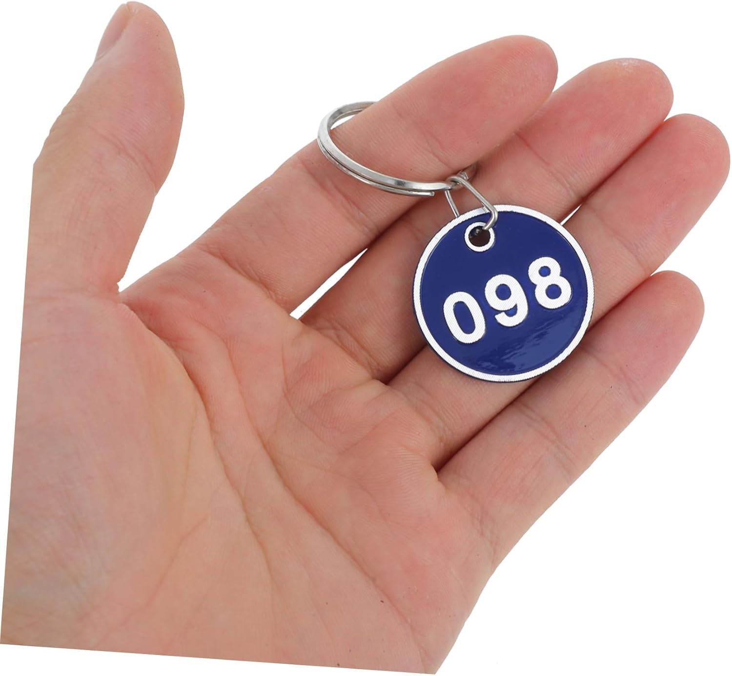 TEMPNAP 100Pcs Aluminum Alloy Key Tags with Split Rings Metal Luggage Identifier Labels for Travel Bags Suitcases Hotel Dormitory Sauna Locker Organization image number 5