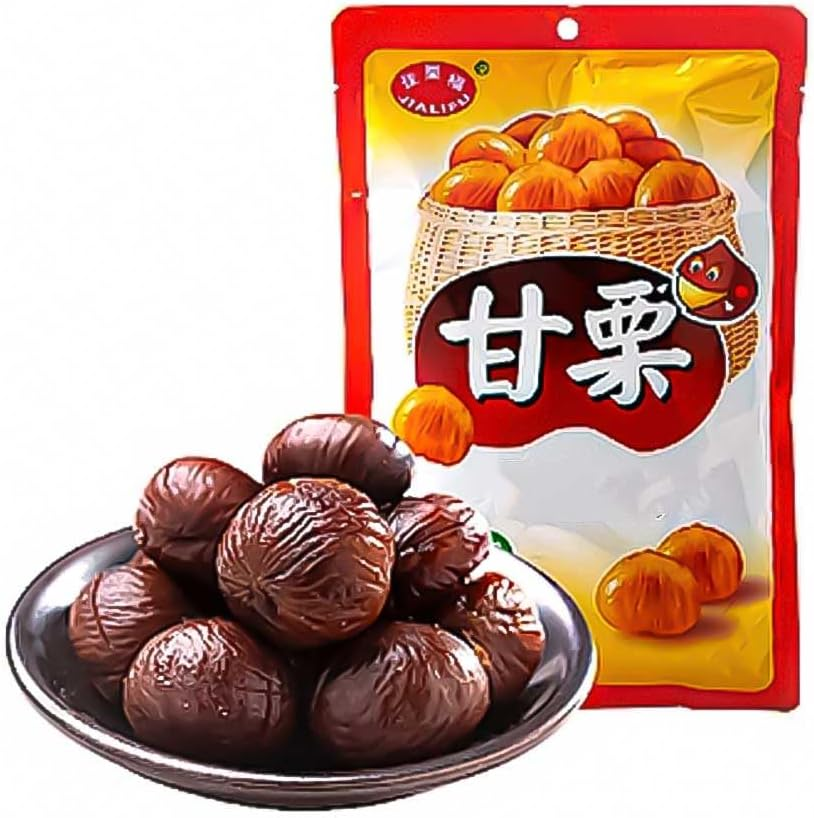 Delyco Chestnuts Whole Roasted Peeled Ready to Eat Snack Shelled Cooked Chestnuts for Snacking, Baking, Cooking 100G image number 4