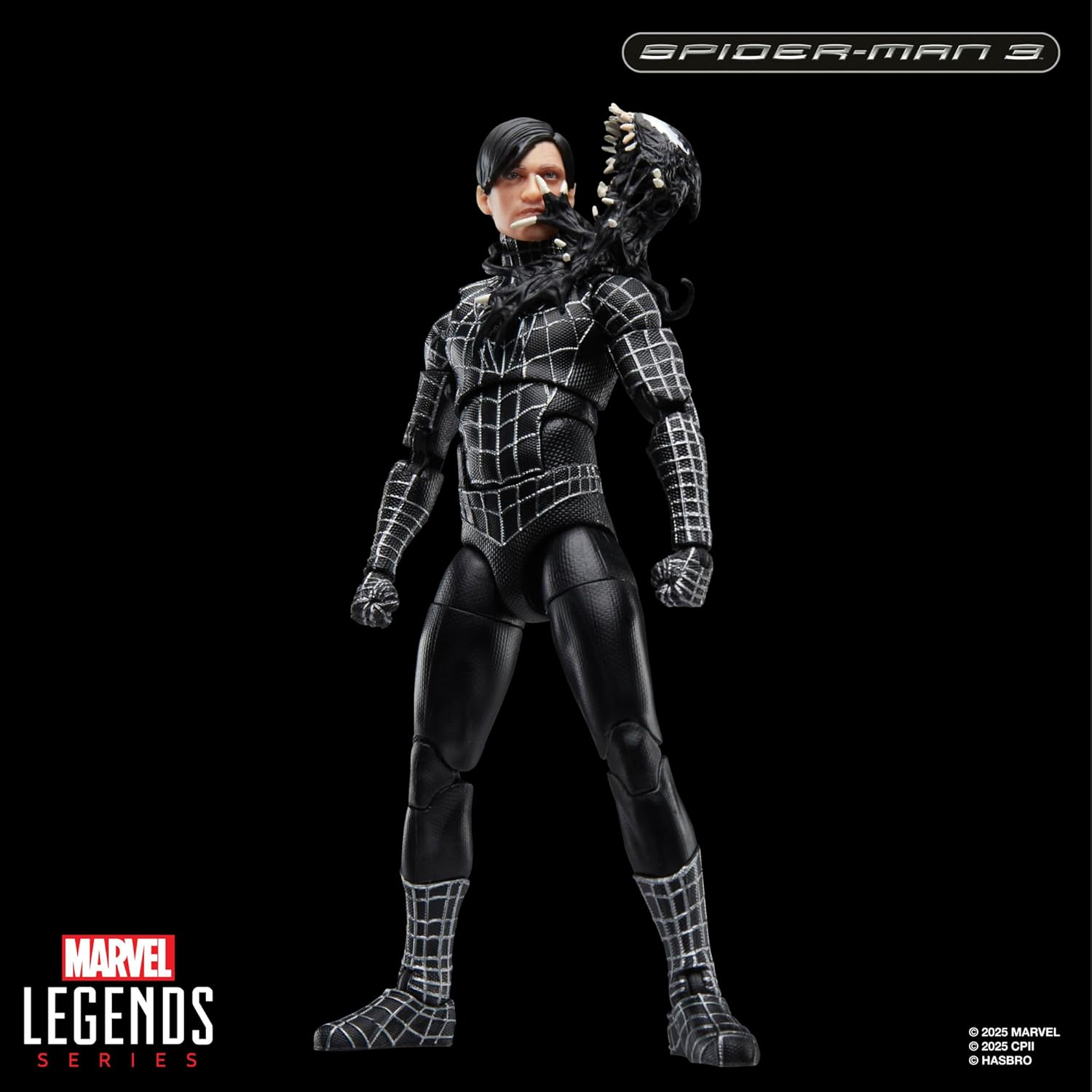 Marvel Legends Series Spider-Man, Spider-Man 3 Collectible 6 Inch Action Figure with Spider-Man Symbiote Accessories image number 2