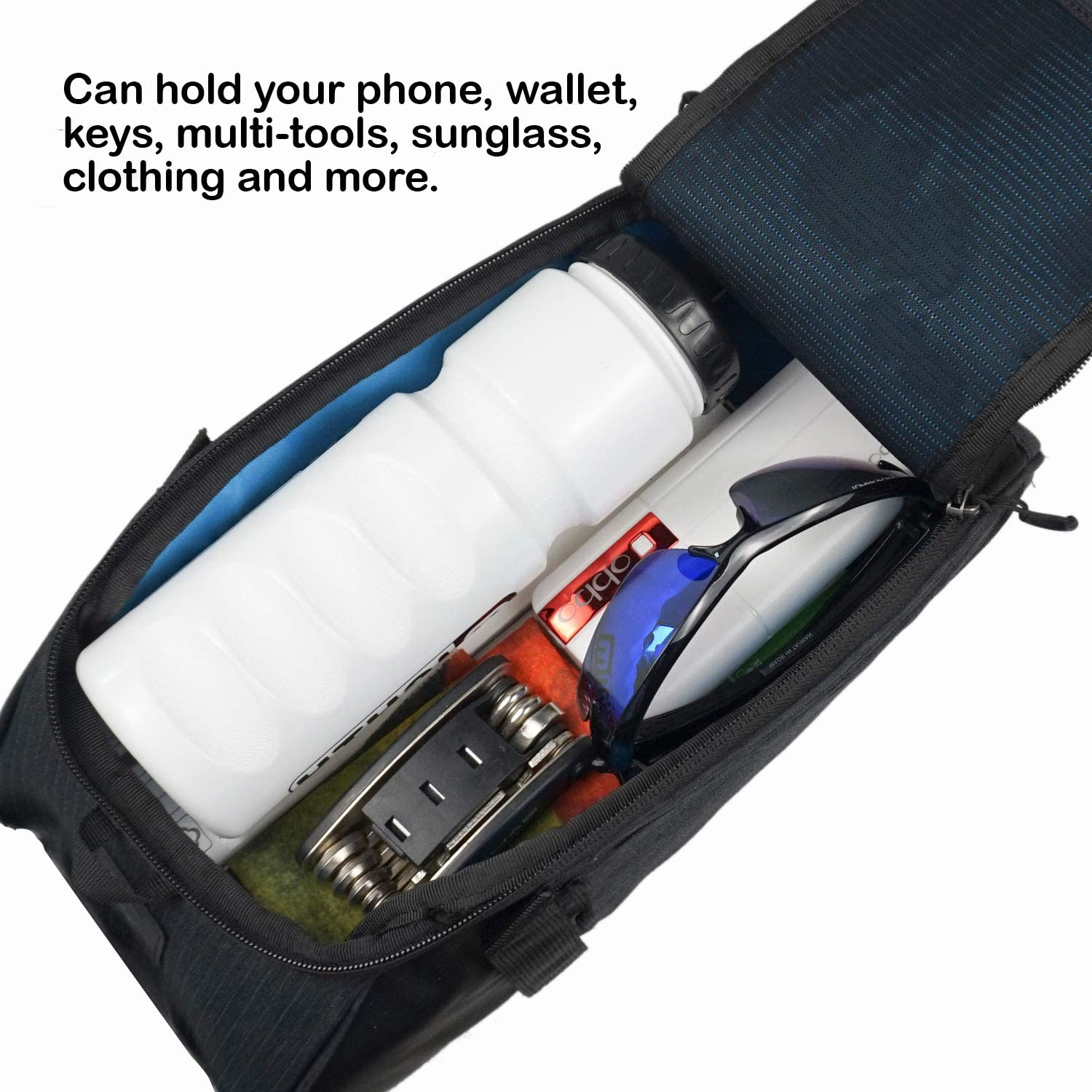 SAHOO Top Pannier Rack Bike Trunk Bag - 7L with Universal Fit Straps