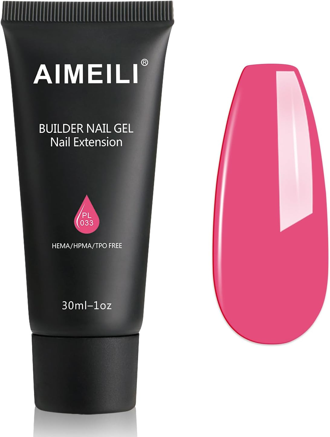 AIMEILI Clear Quick Builder Gel 30Ml 1Oz Nail Enhancement Nail Extension Tool Poly Nail Gel - 004