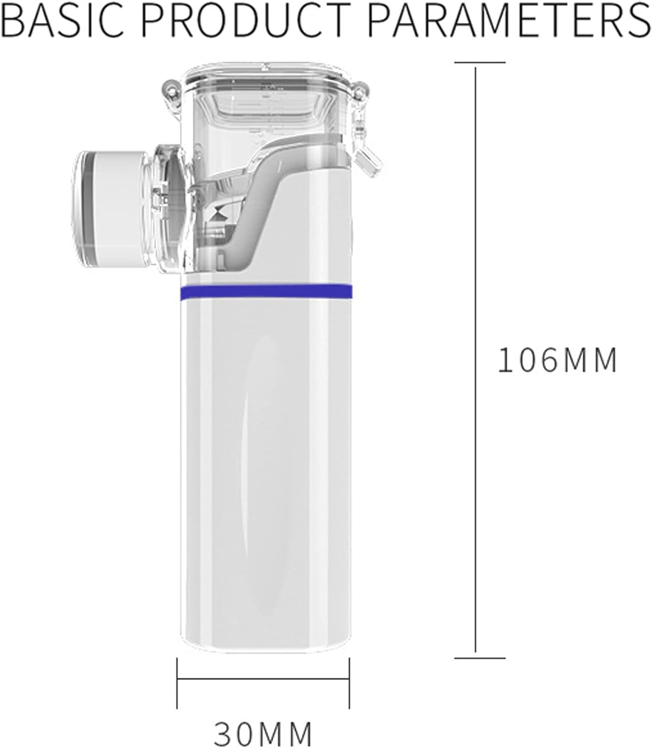 Nebulizer Handheld Atomizer Steam Inhaler Mesh Nebulizer Household Portable Atomizing Sprayer Electric USB Nebulizer Machine for Children and Adults,Green image number 4