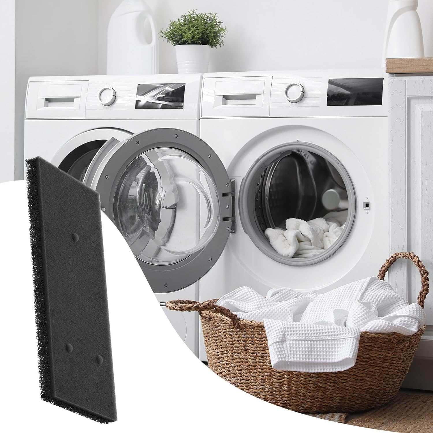 Filter Sponge,Safe Lint Filtration Dryer Filters | Replacement Tumble Dryer Filters, Condensing Dryer Sponge Filter for Washer Dryer Combo image number 5